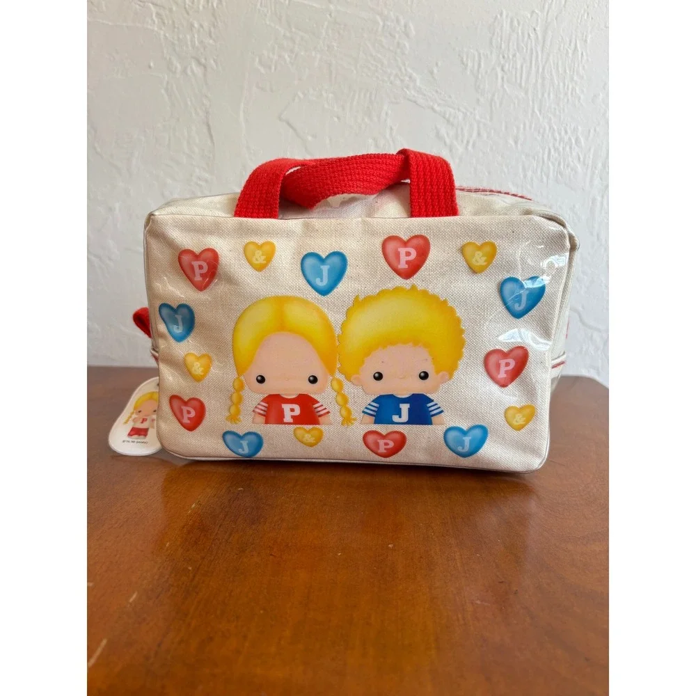 Vintage 1998 Sanrio Patty & Jimmy Canvas Pouch Bag Rare Collectible Kawaii